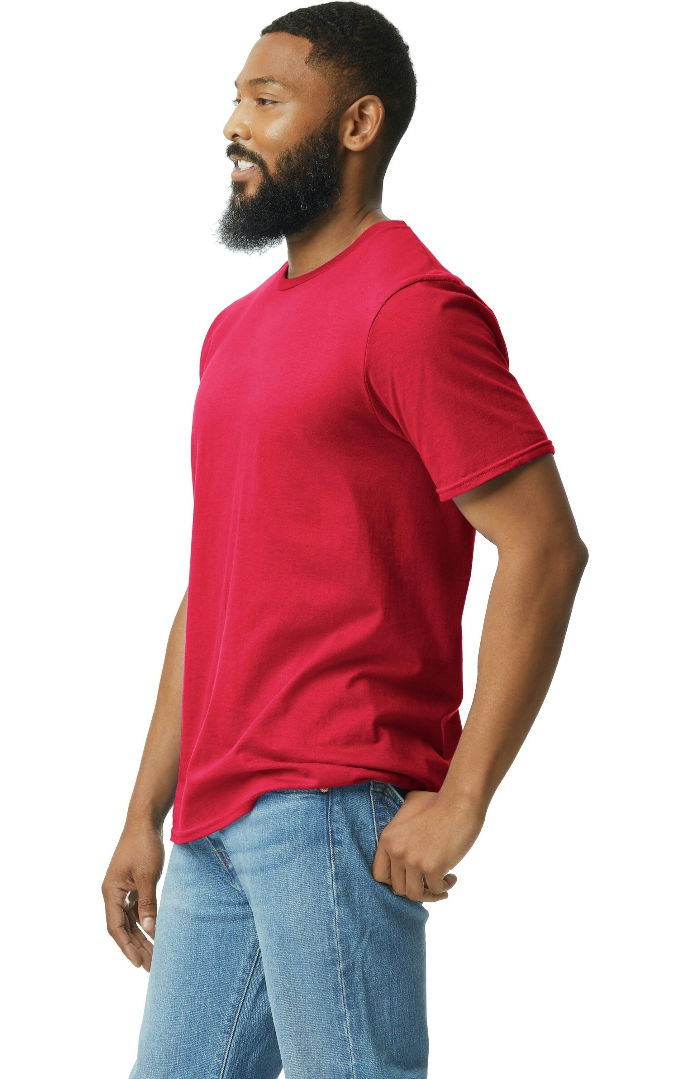 Gildan G640 Softstyle® Unisex T Shirt Red | Jiffy