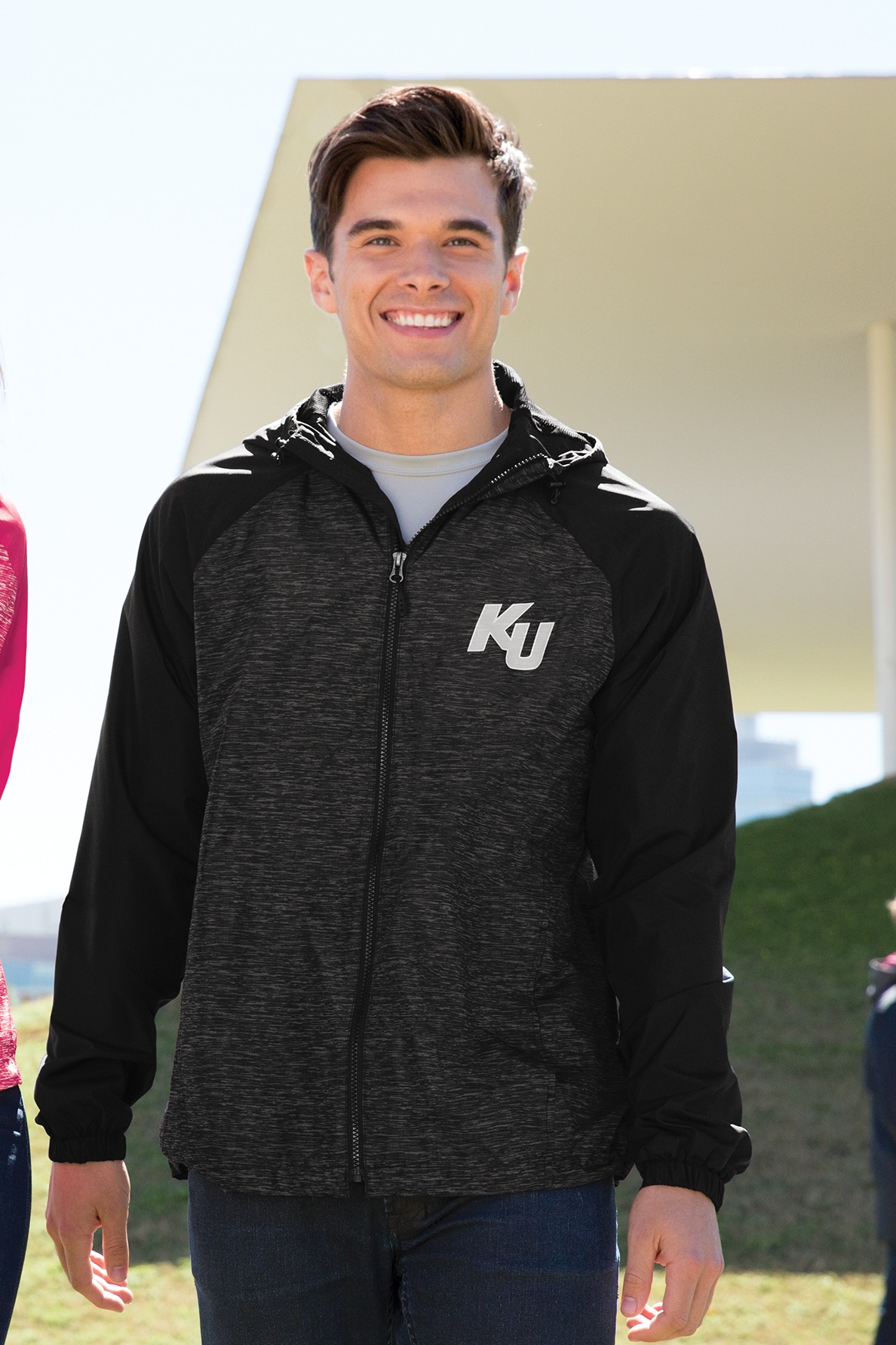 Sport-Tek JST40 Black Heather / Black