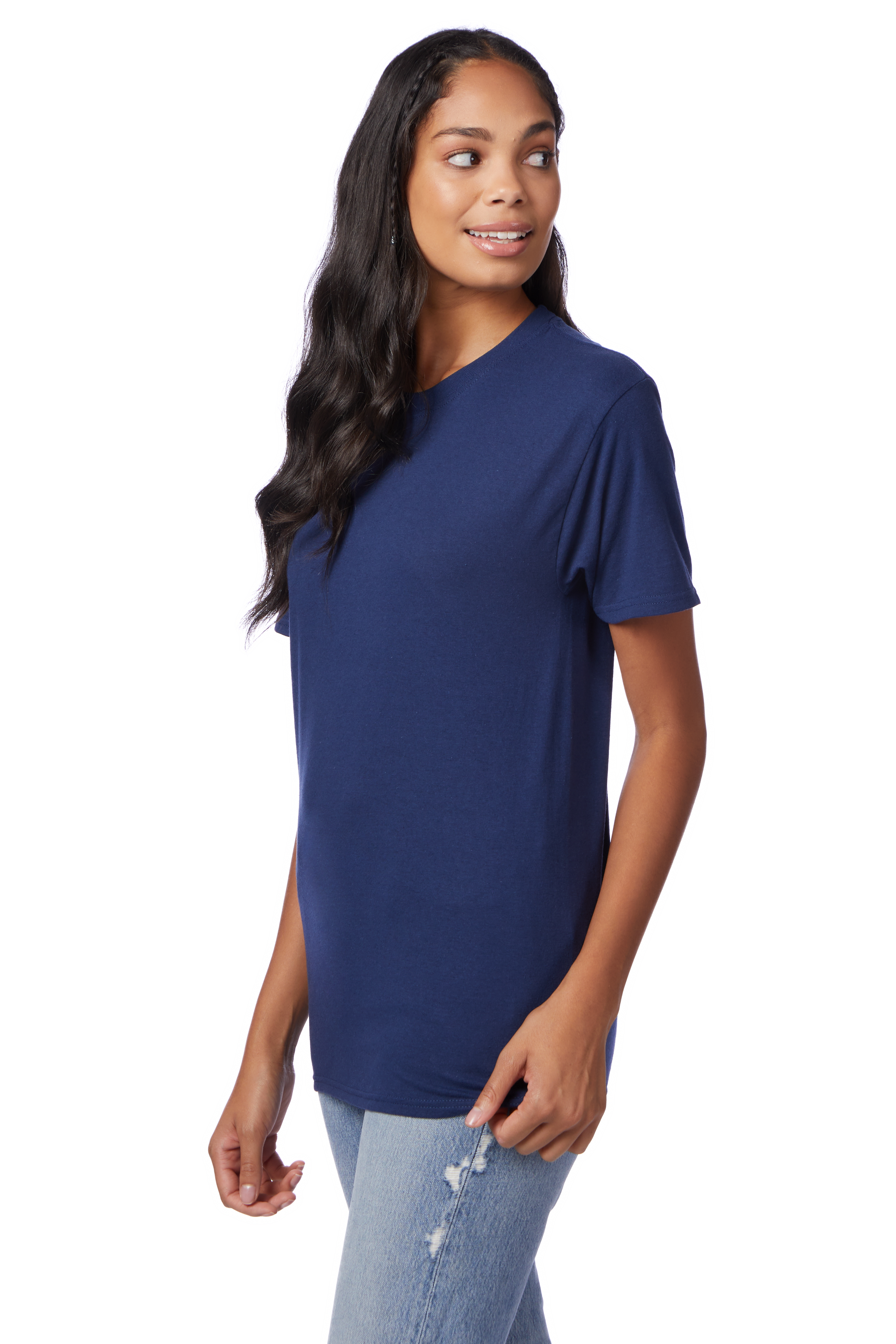 Hanes 42TB Solid Navy Triblend