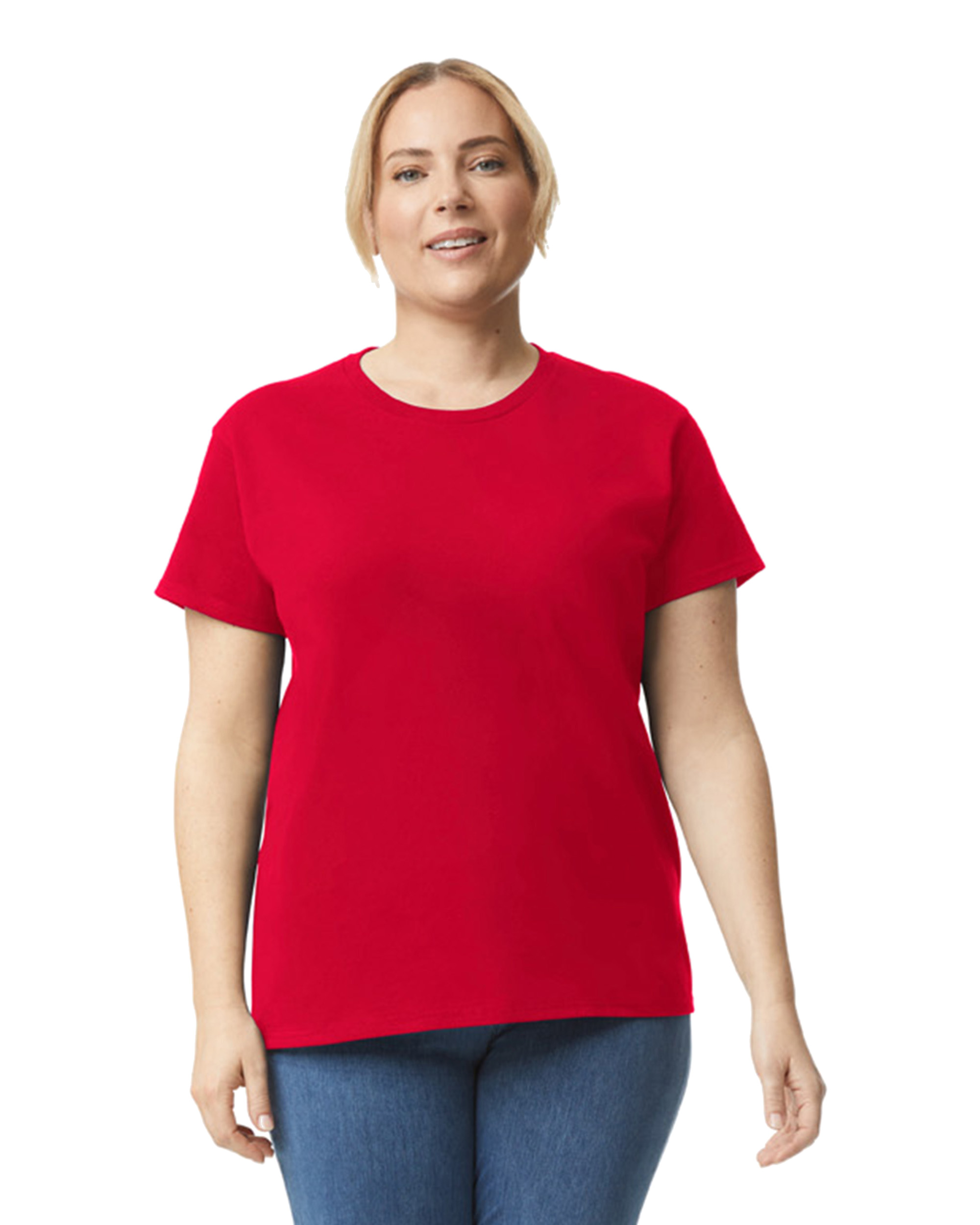 Gildan Women's Ultra Cotton® T Shirt G200 L Red | Jiffy