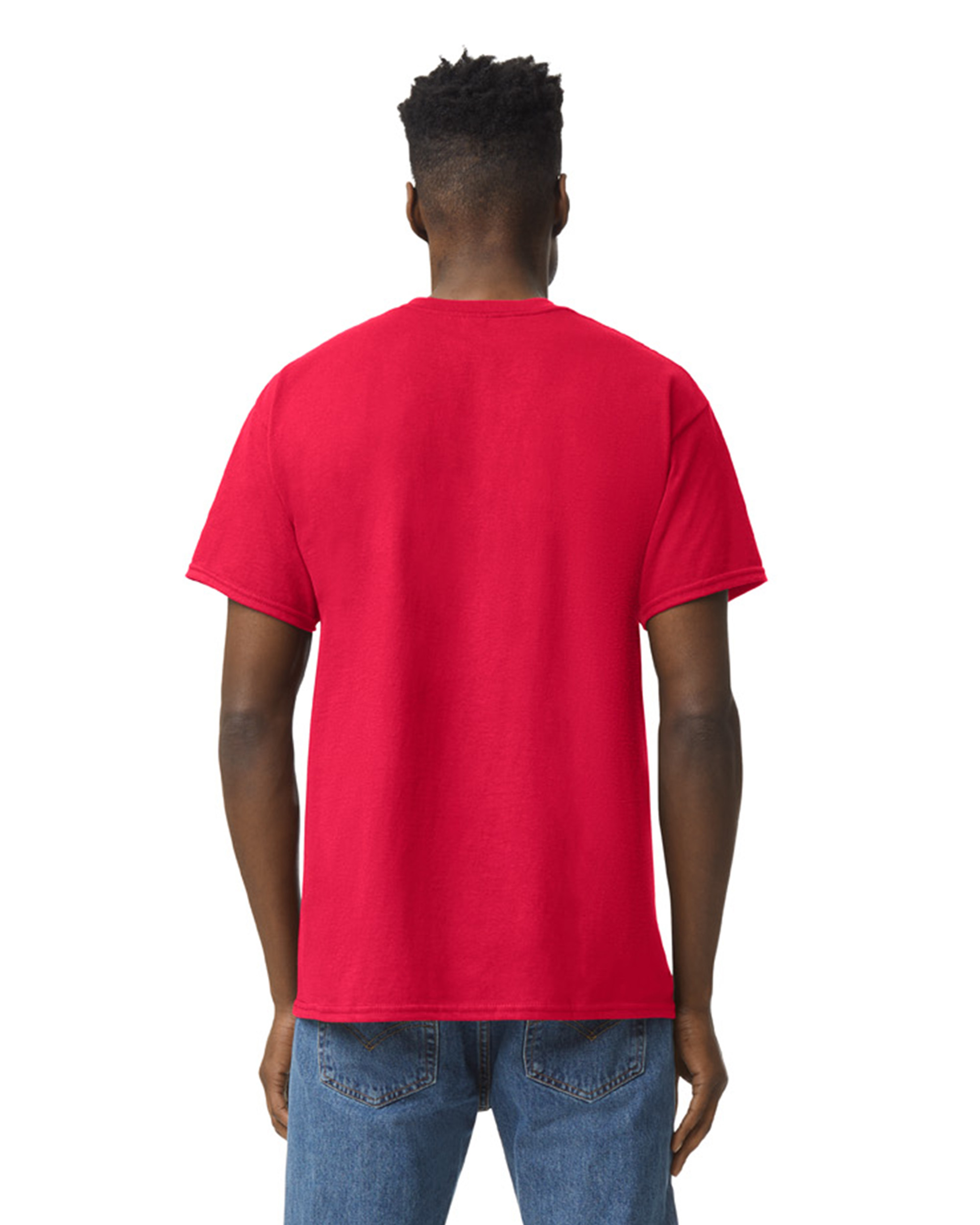 Gildan Unisex Heavy Cotton™ T Shirt G500 Red | Jiffy