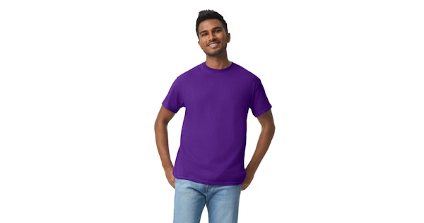 Gildan Unisex Heavy Cotton™ T Shirt G500 Purple Jiffy
