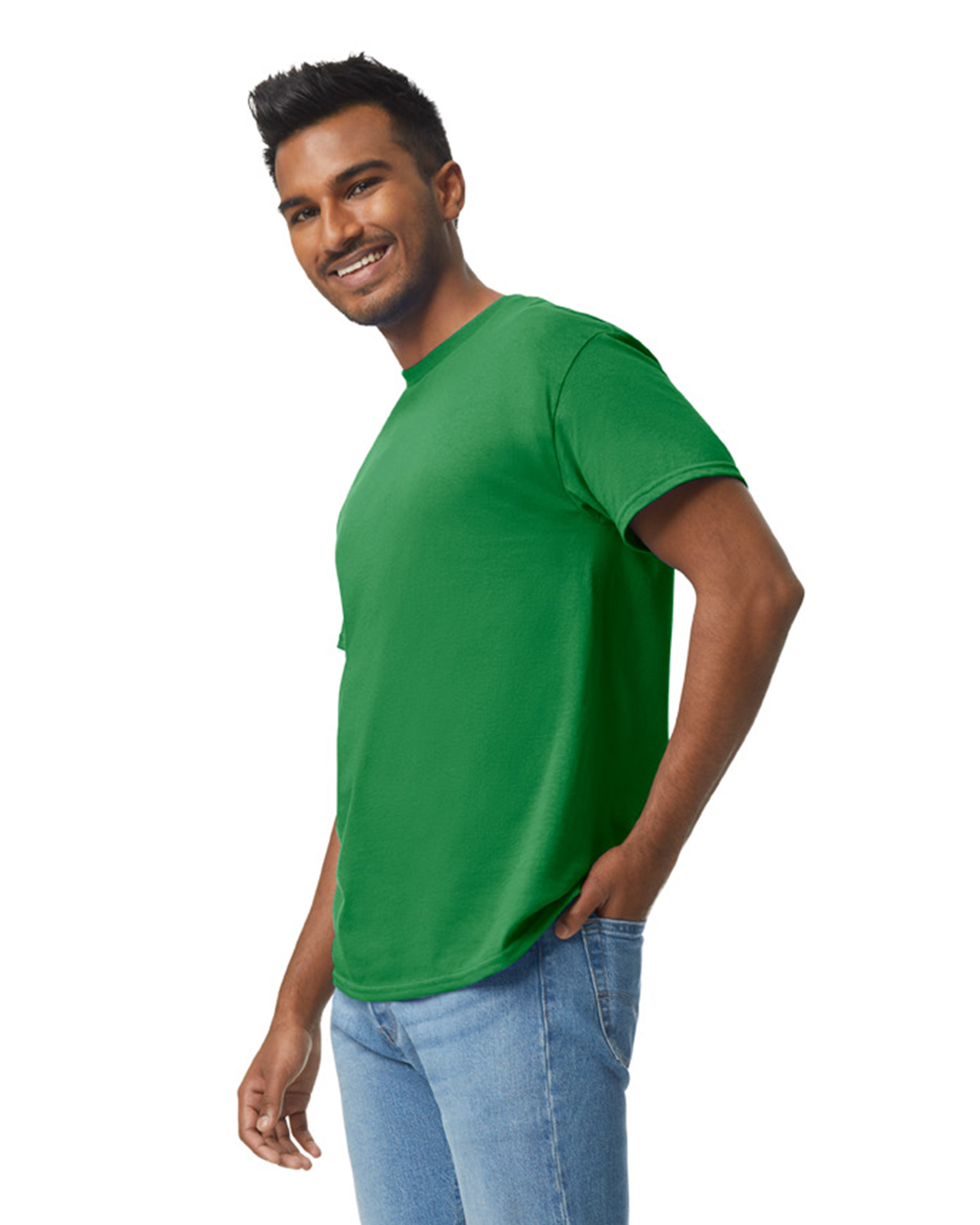 Gildan Unisex Heavy Cotton™ T Shirt G500 Turf Green | Jiffy