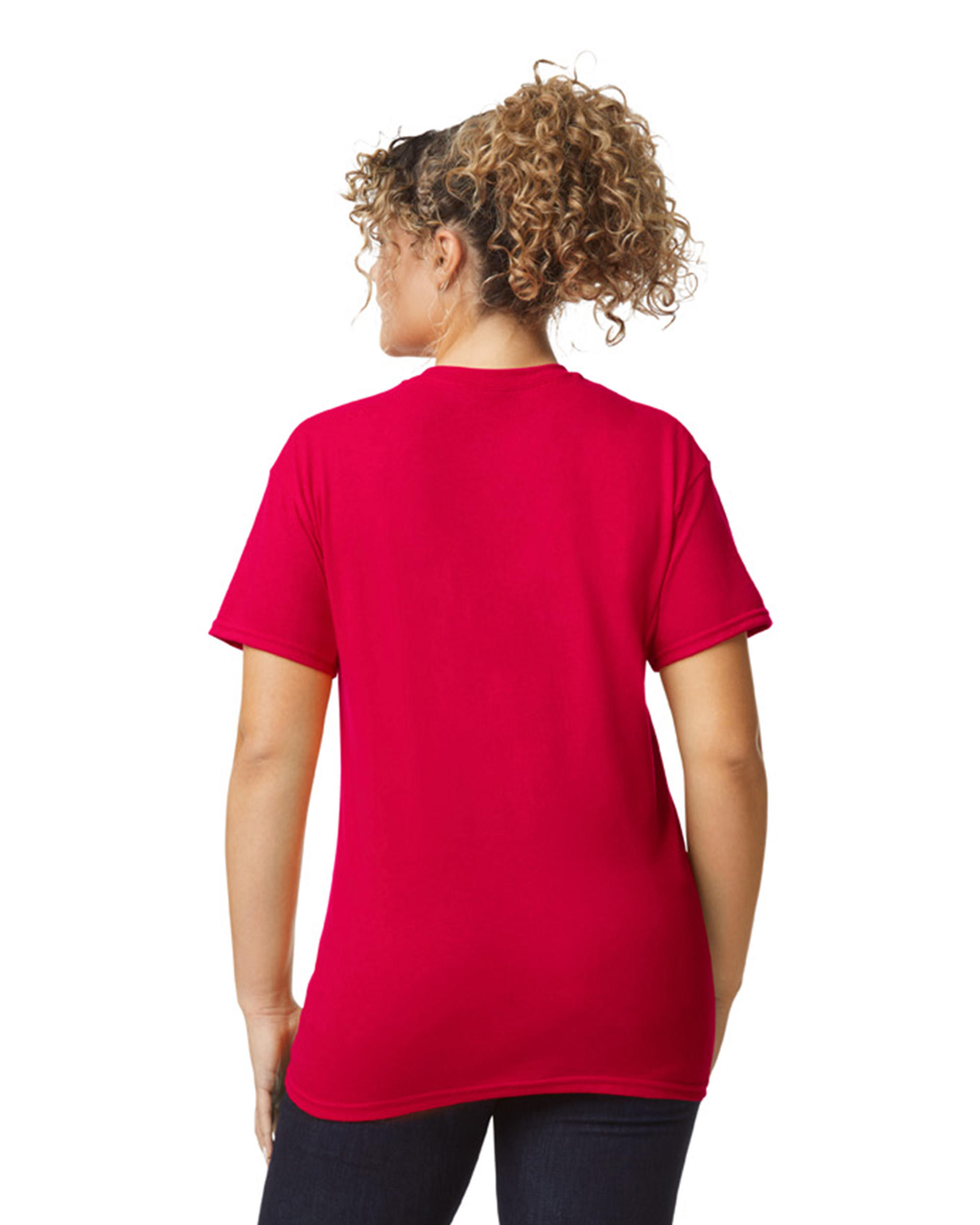 Gildan Unisex 50/50 T Shirt G800 Red | Jiffy