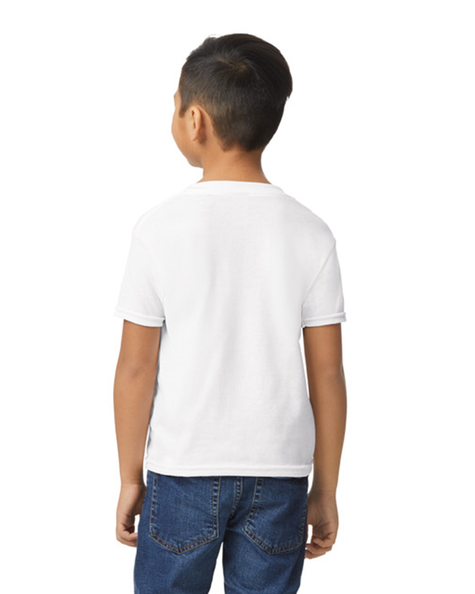 Gildan Youth 50/50 T Shirt G800 B White | Jiffy