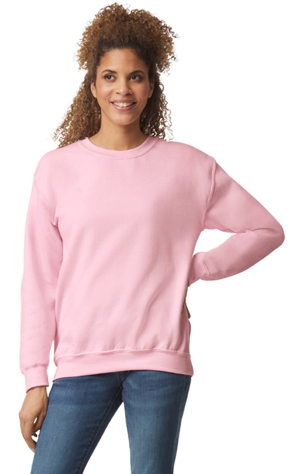 Gildan Unisex Heavy Blend™ 50/50 Fleece Crew G180 Light Pink Jiffy