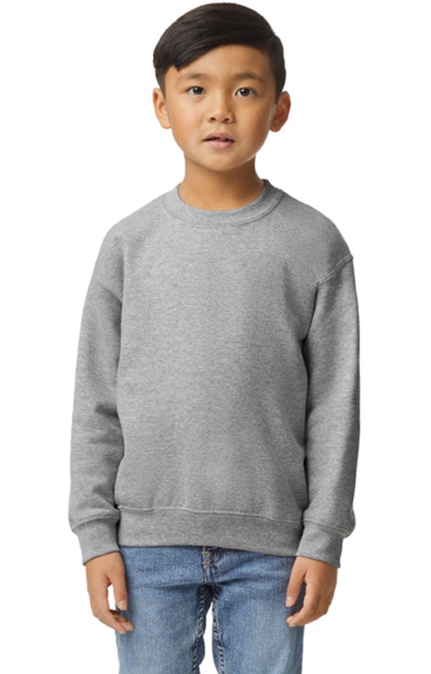 Gildan Youth Heavy Blend™ 50/50 Fleece Crew G180 B Sport Gray Jiffy