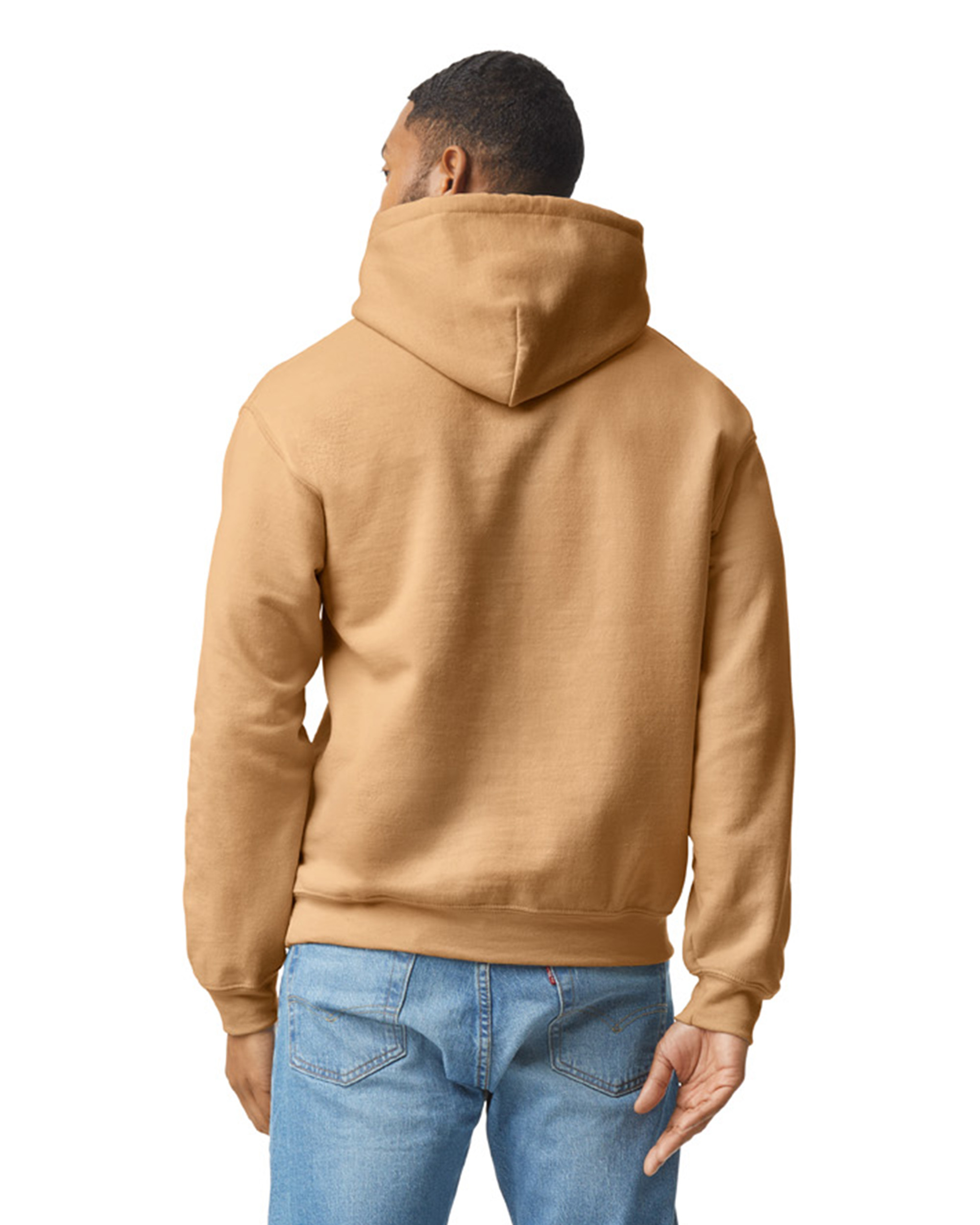 Gildan Unisex Heavy Blend 50 50 Hoodie G185 Old Gold Jiffy