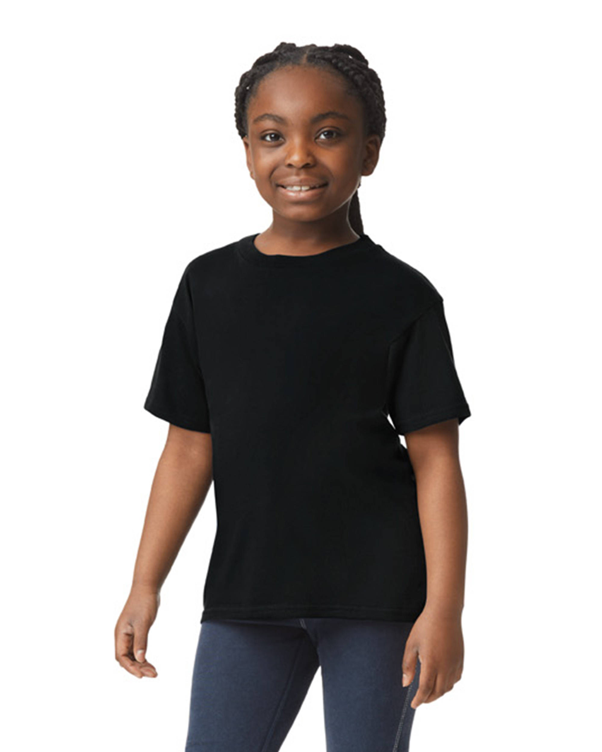 Gildan Softstyle Youth T Shirt G640 B Black | Jiffy