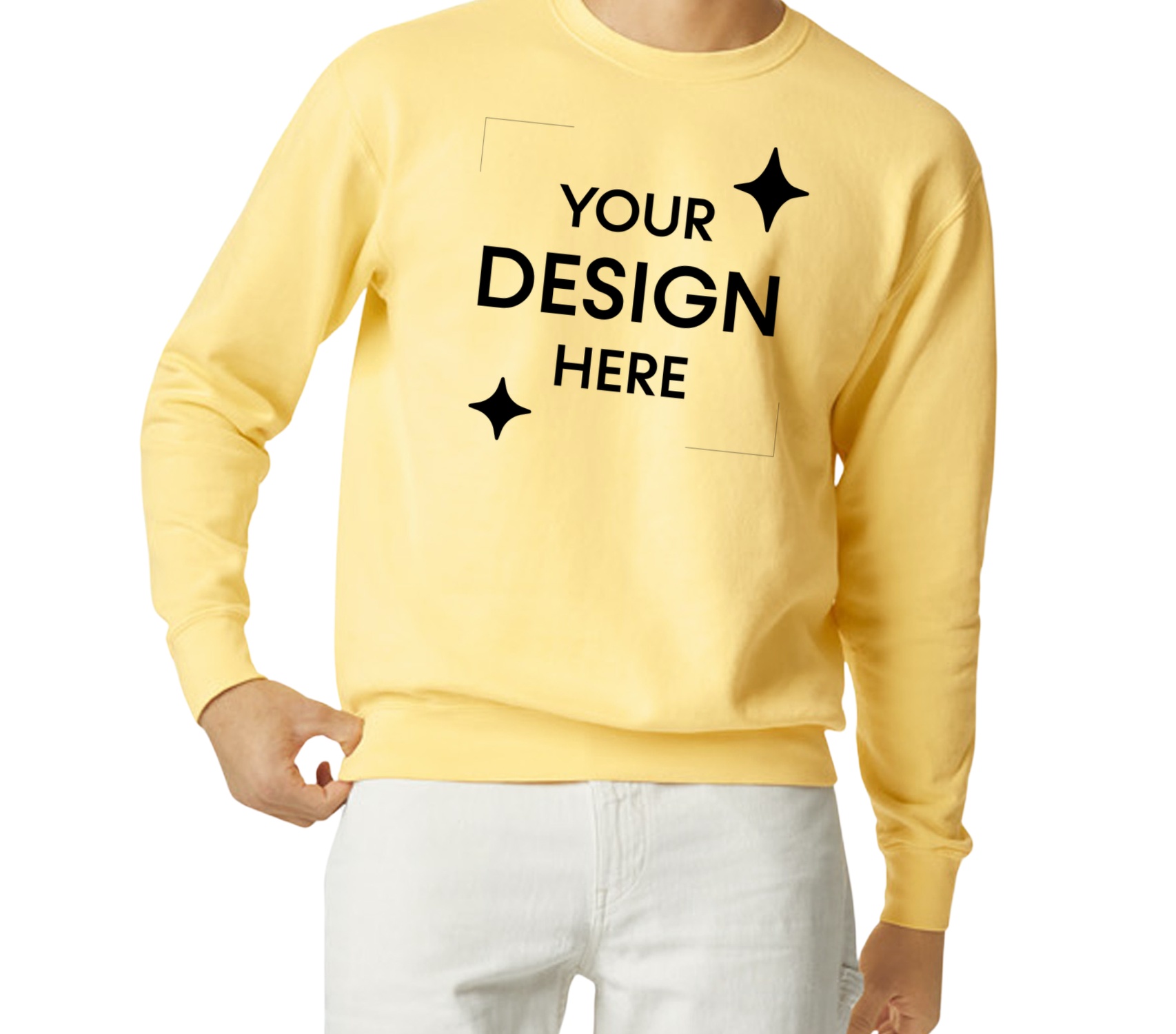 Unisex Lighweight Cotton Crewneck Sweatshirt