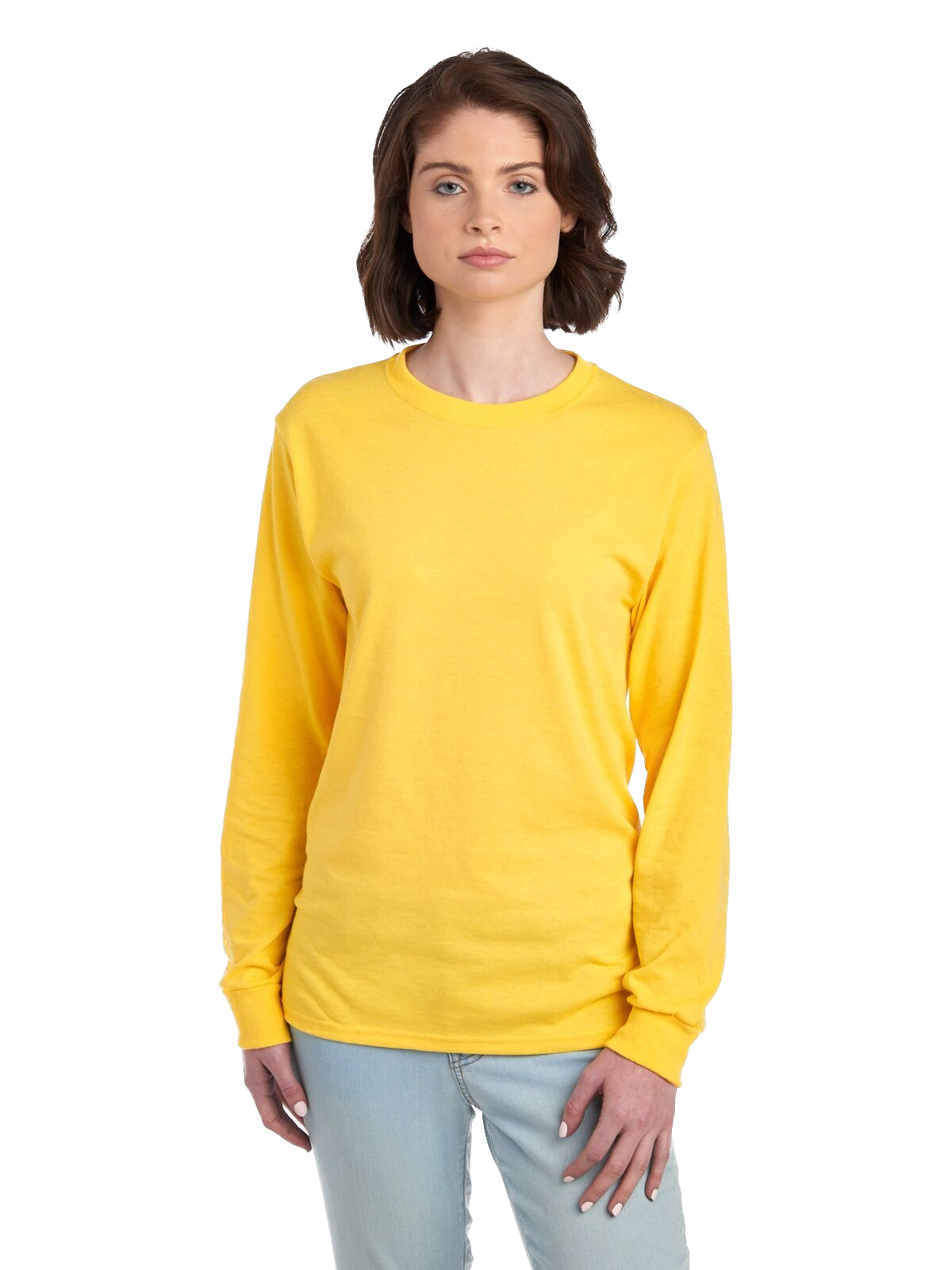 Jerzees Unisex Dri Power Active Long Sleeve T Shirt 29 L Island Yellow Jiffy