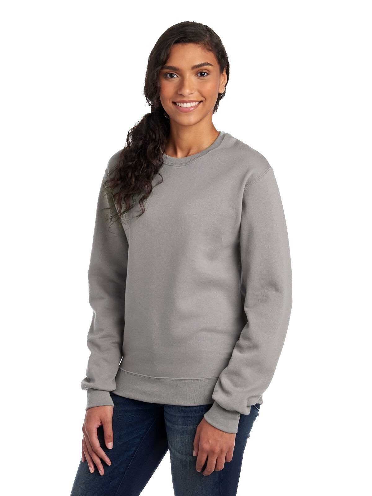 Jerzees Unisex Nu Blend® Fleece Crew 562 Rock | Jiffy