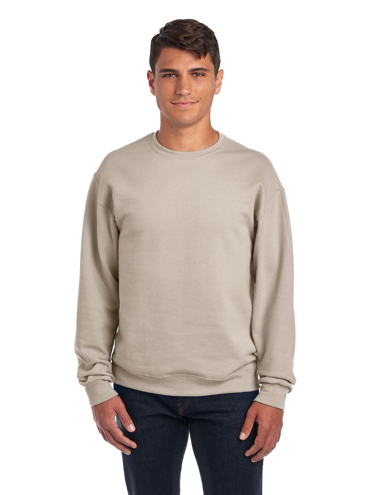 Jerzees Unisex Nu Blend® Fleece Crew 562 Sandstone | Jiffy