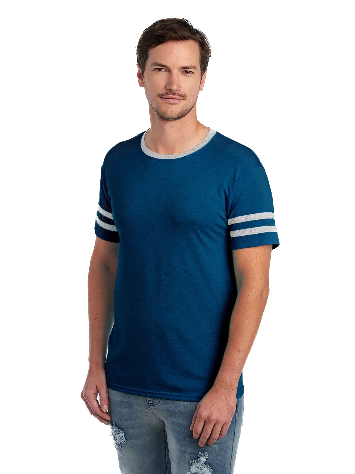 Jerzees 602MR Indigo Heather / Oxford