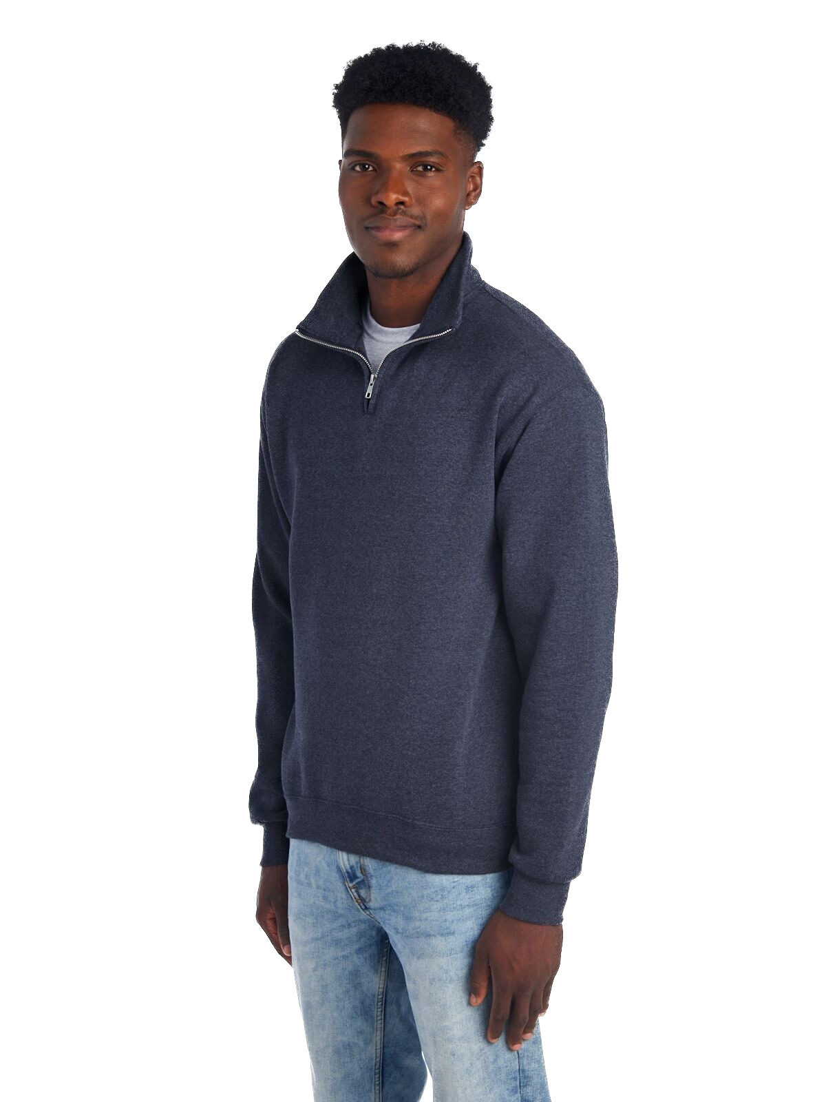 Jerzees 995M Vintage Heather / Navy