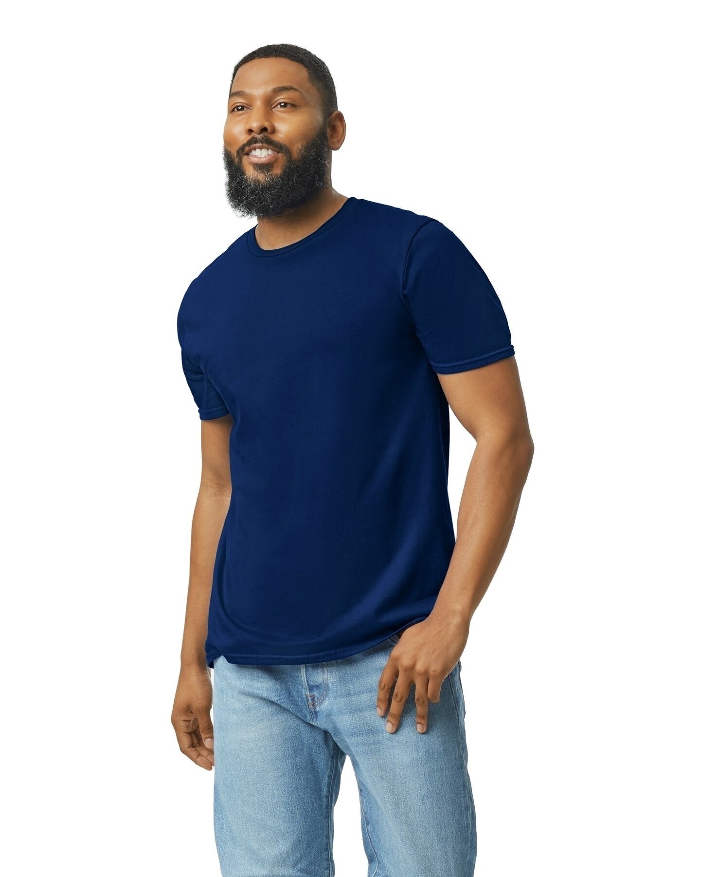 Gildan G640 Softstyle® Unisex T Shirt Navy | Jiffy