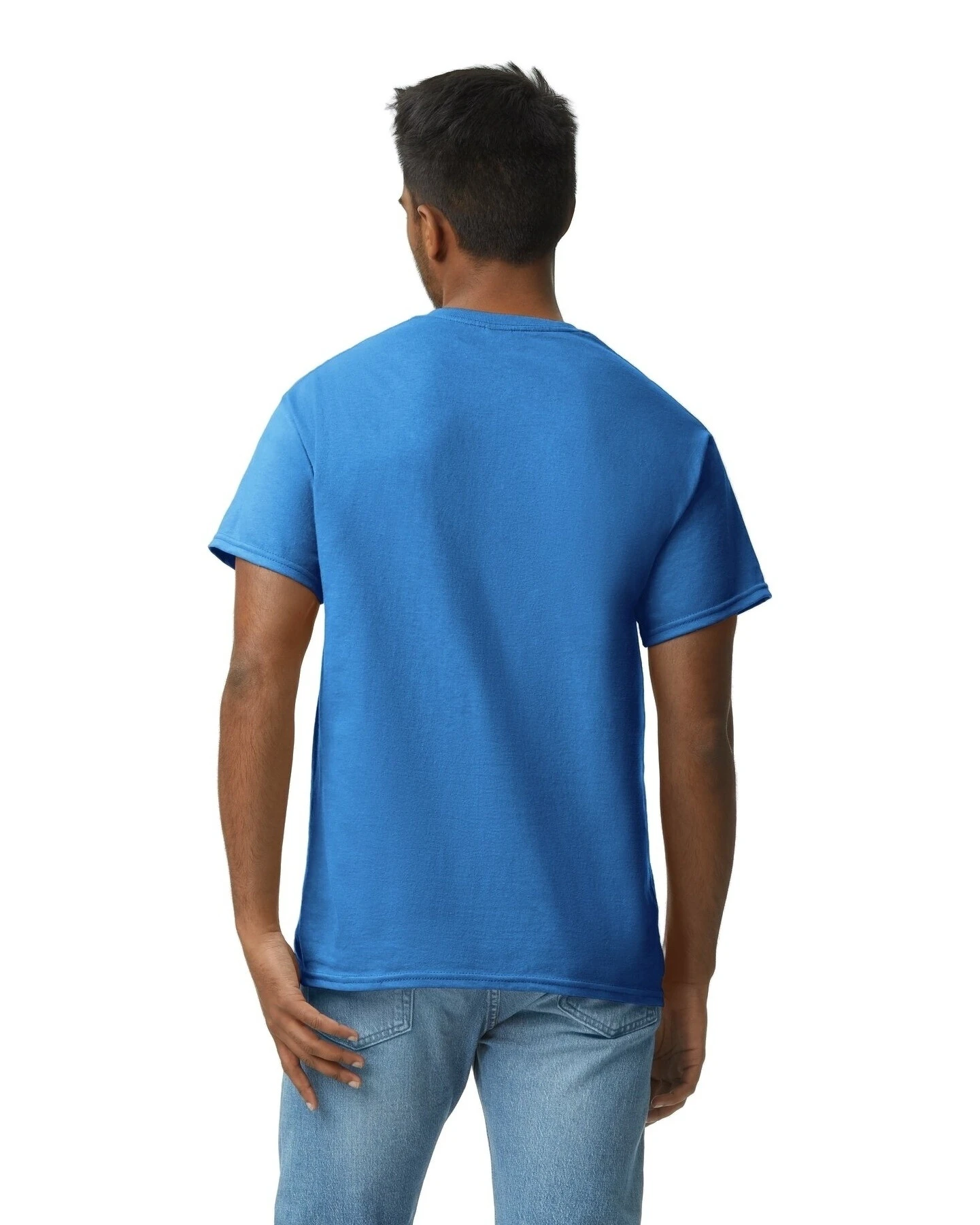 Gildan Maglietta da uomo a maniche lunghe in cotone con scollo rotondo, ( Royal), S