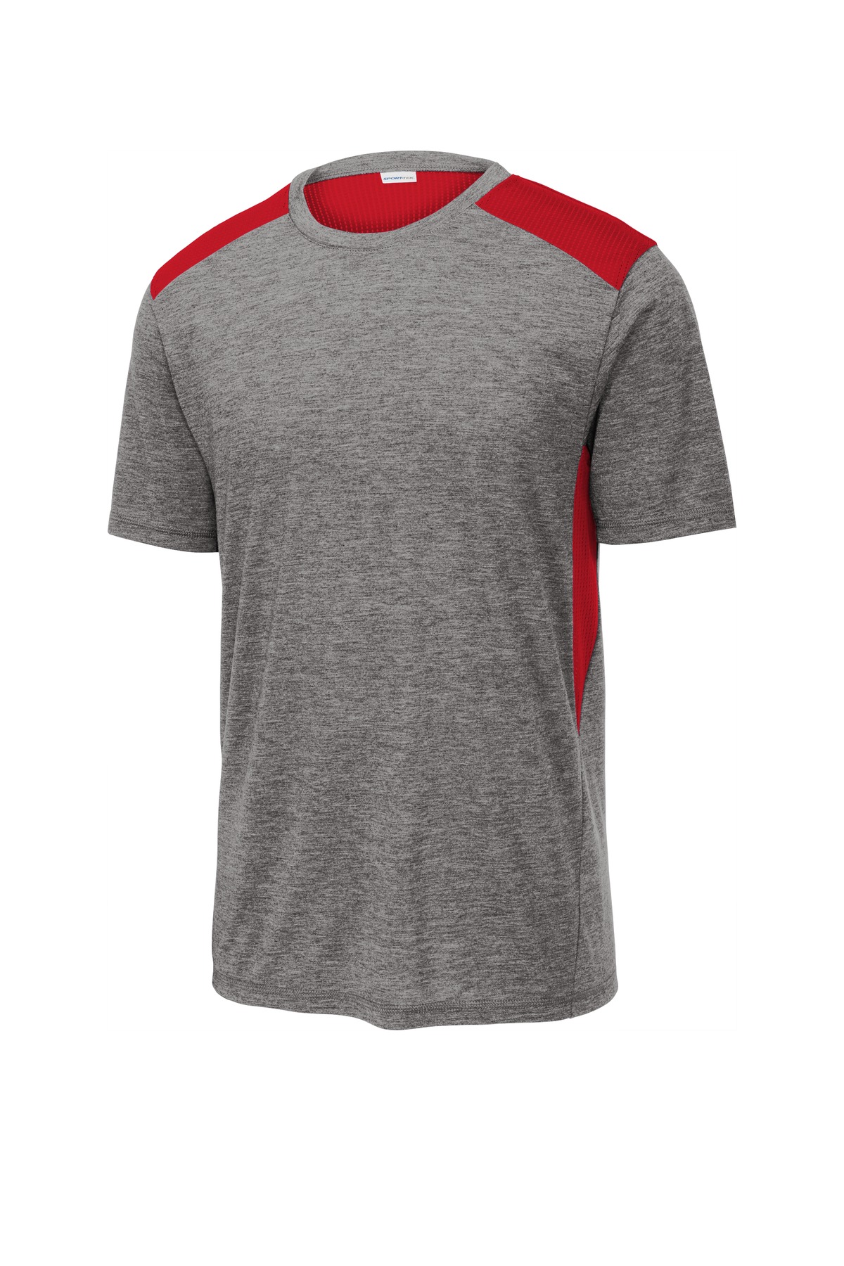 Sport-Tek ST410 True Red / Dark Gray Heather