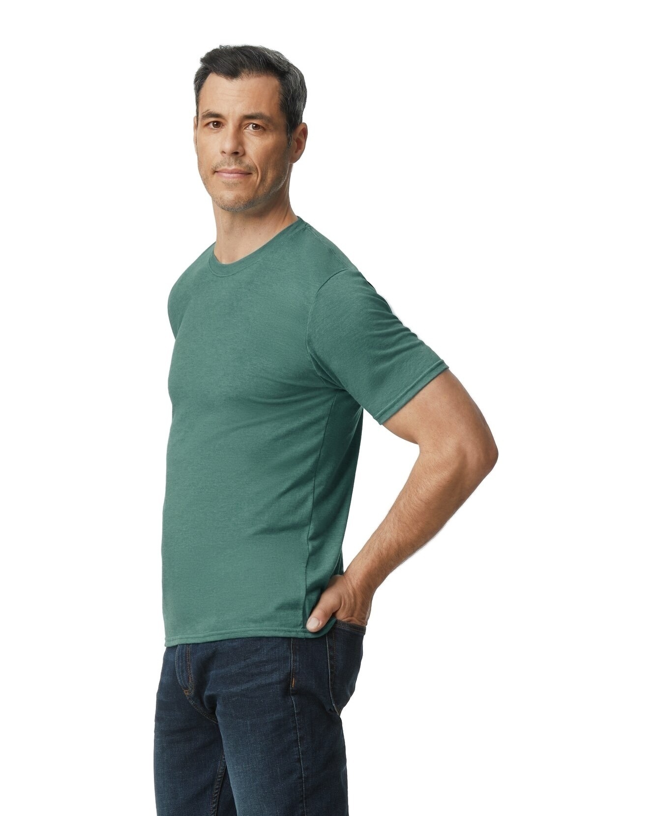 Gildan 6750 Heather Dark Green