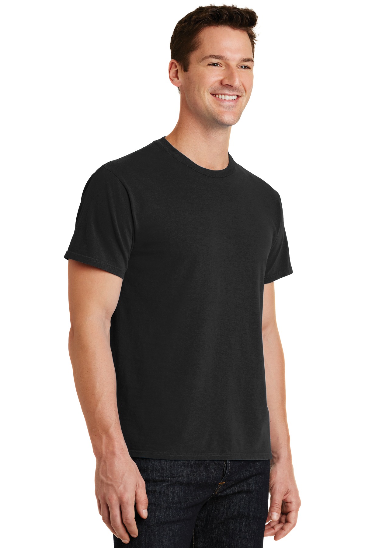 Port & Company Unisex Beach Wash Garment Dyed Tee Pc099 Black | Jiffy