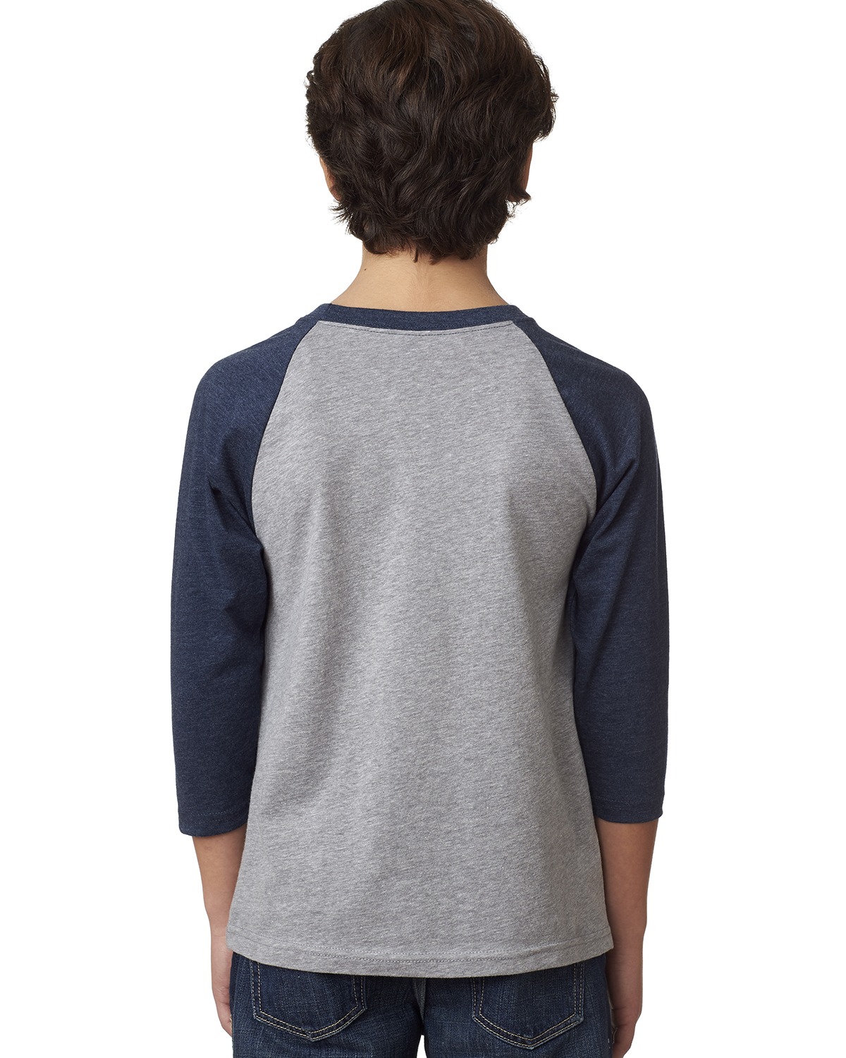 Next Level 3352 Midnight Navy / Dark Heather Gray