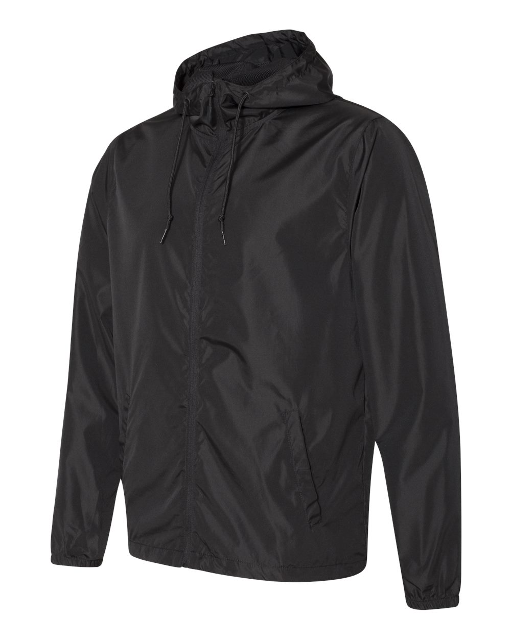 ウェア ELECTRIC WATER PROOF WIND BREAKER Black Independent Trading Unisex Water Resistant Lightweight Windbreaker
