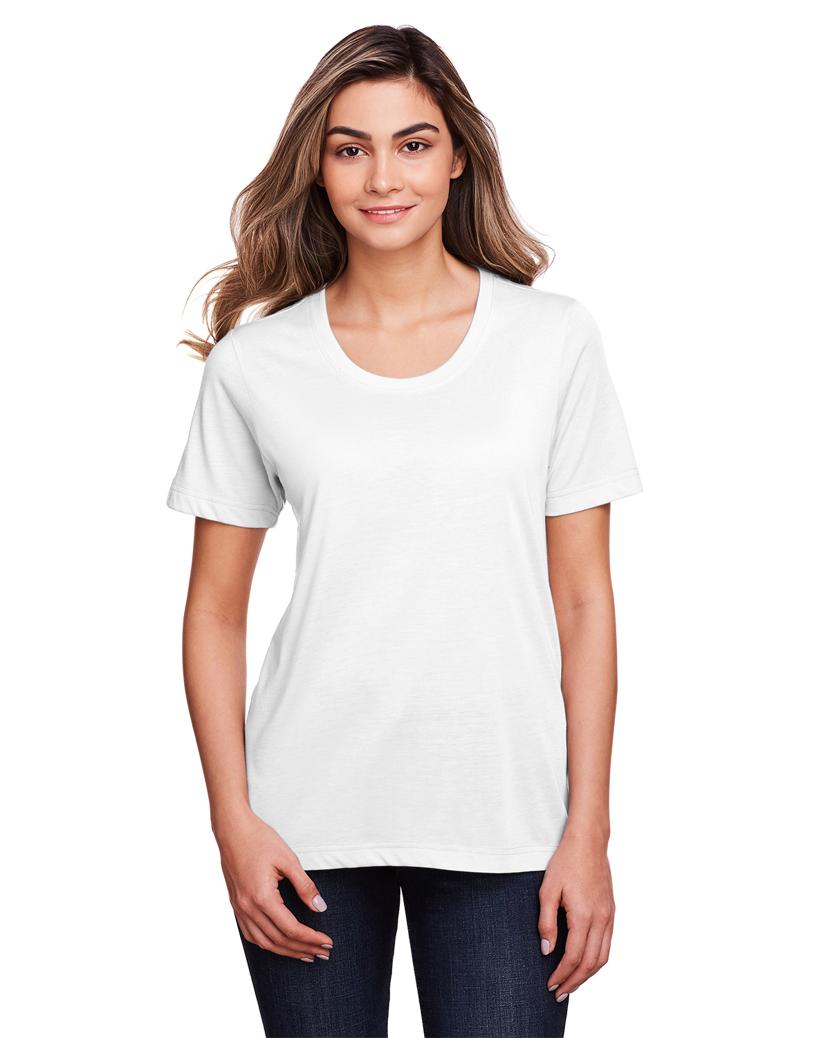 Core365 Women's Fusion Chroma Soft™ Performance T Shirt Ce111 W White ...