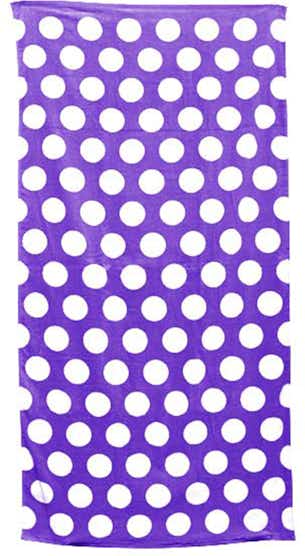 Carmel Towel Company C3060 Purple Polka Dot