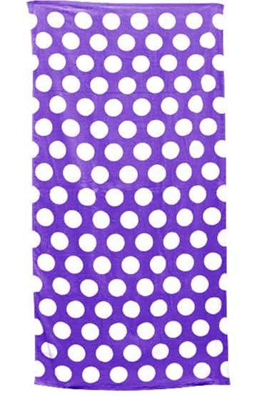 Carmel Towel Company C3060 Purple Polka Dot