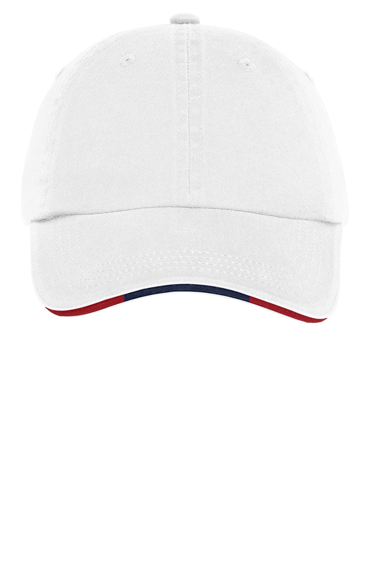 Port Authority C830 White / Cl Navy / Red