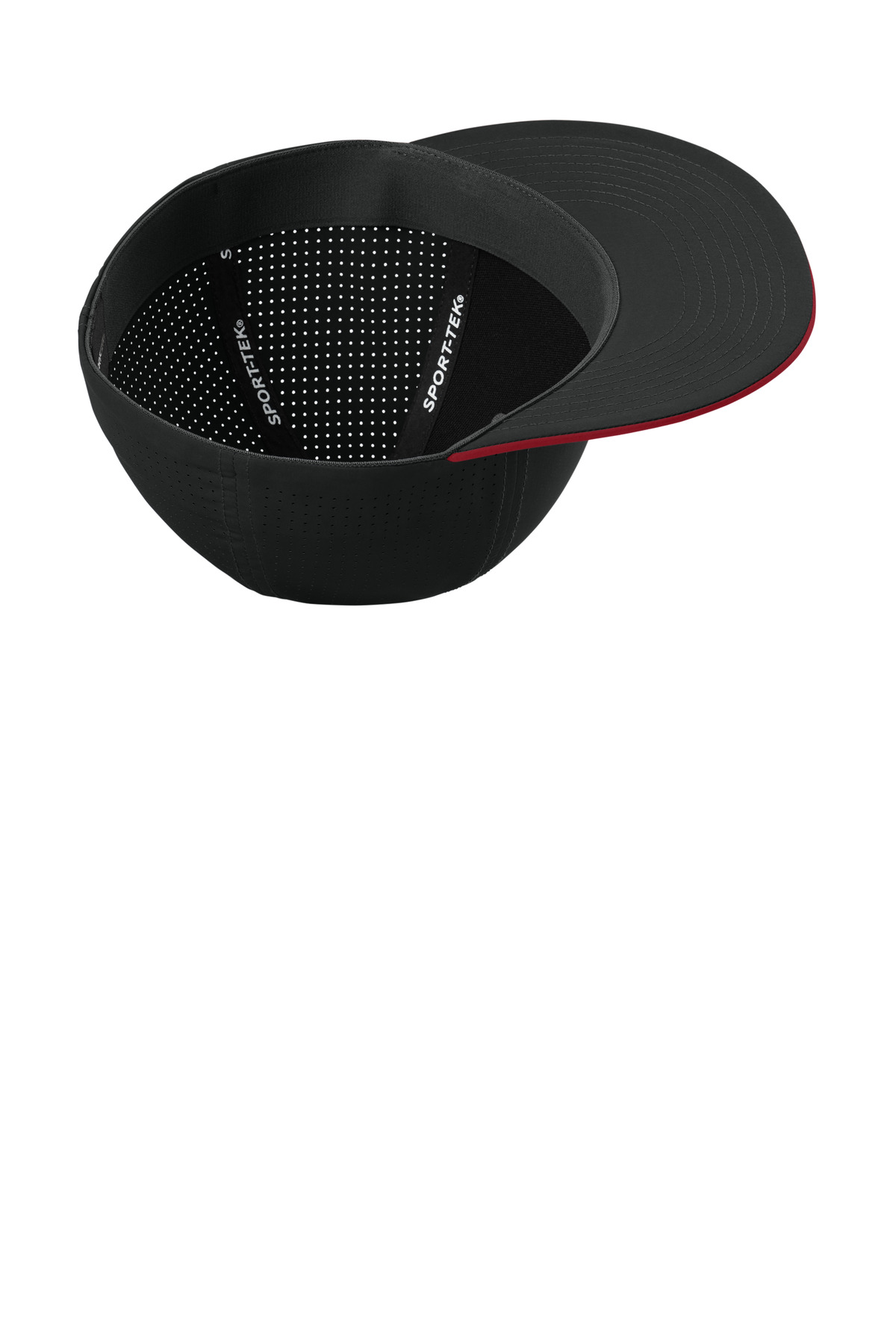 Sport-Tek STC64 Black/DeepRed/Black