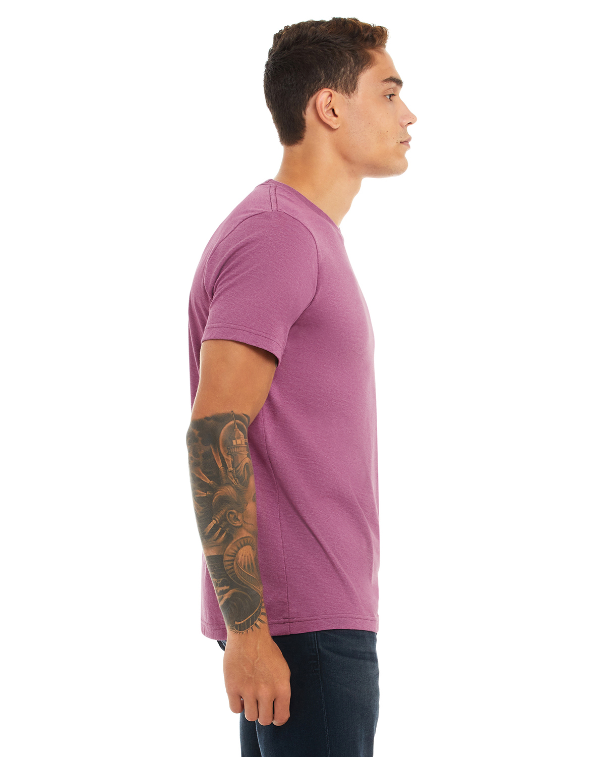 Bella + Canvas 3001CVC Heather Magenta