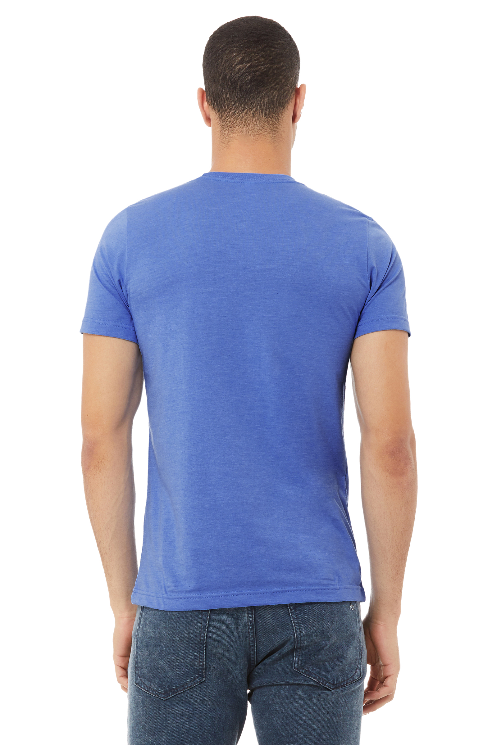 Bella + Canvas 3001CVC Heather Columbia Blue