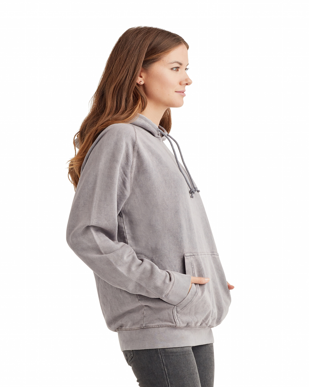 Lane Seven Unisex Vintage Raglan Hoodie Lst004 Zinc | Jiffy