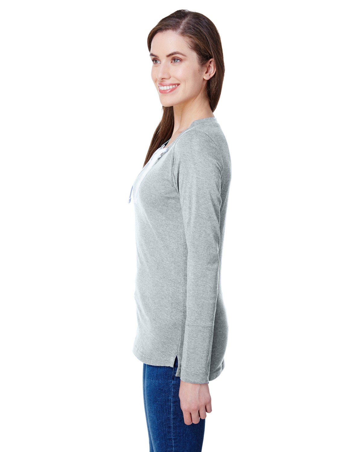 LAT LA3538 Vintage Heather / White