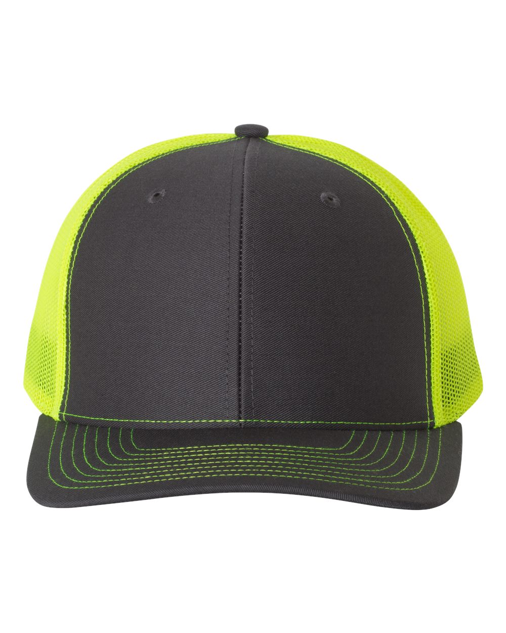 Richardson 112 Charcoal / Neon Yellow