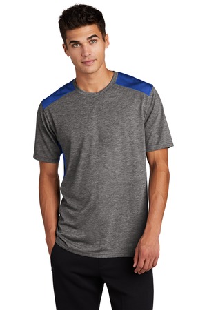 Sport-Tek ST410 True Royal / Dark Gray Heather