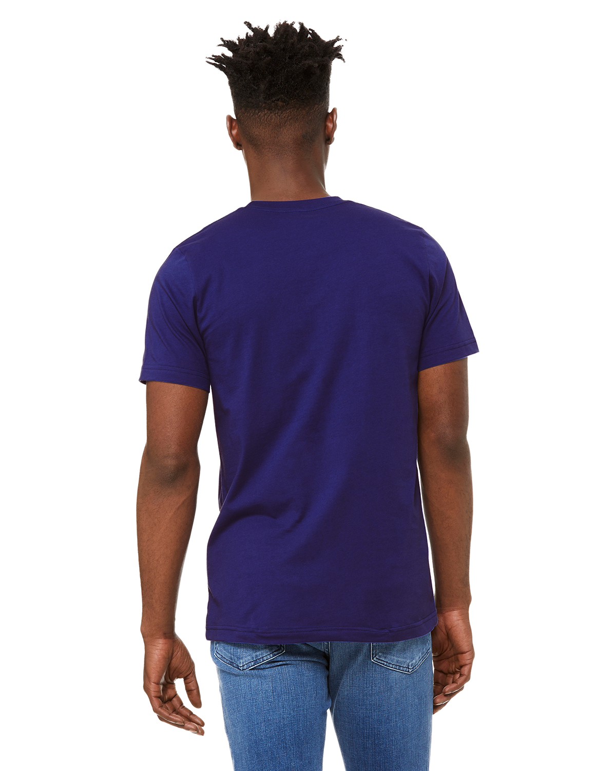 Bella Canvas Unisex Jersey T Shirt 3001 C Team Navy | Jiffy