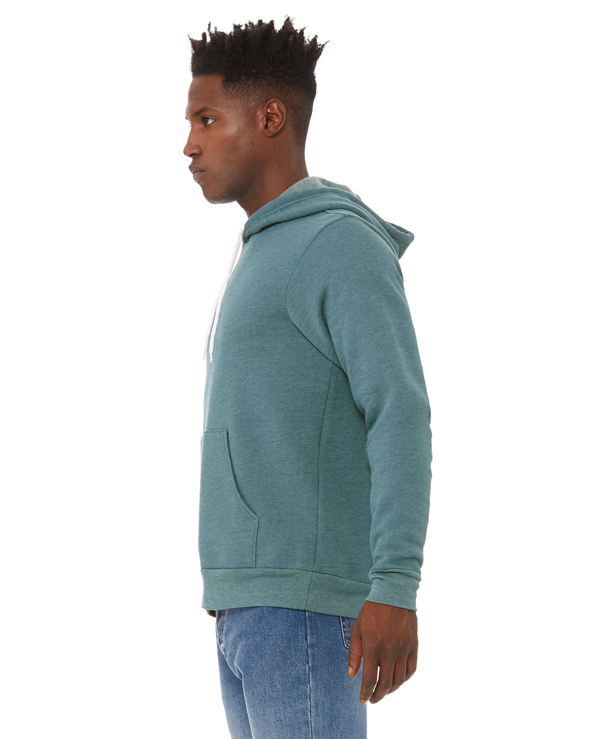 Bella + Canvas 3719 Heather Deep Teal