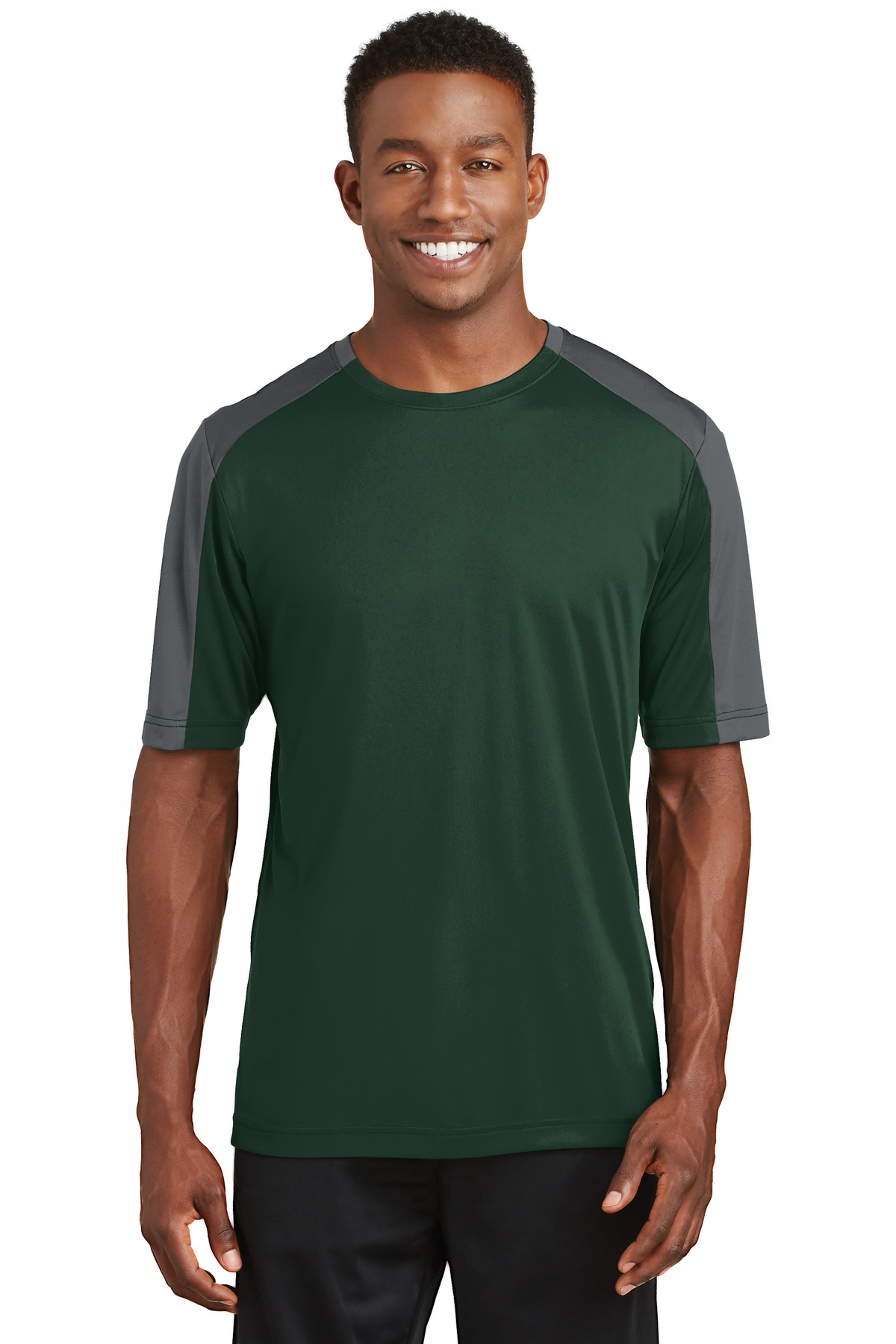 Sport-Tek ST354 Forest Green / Iron Gray