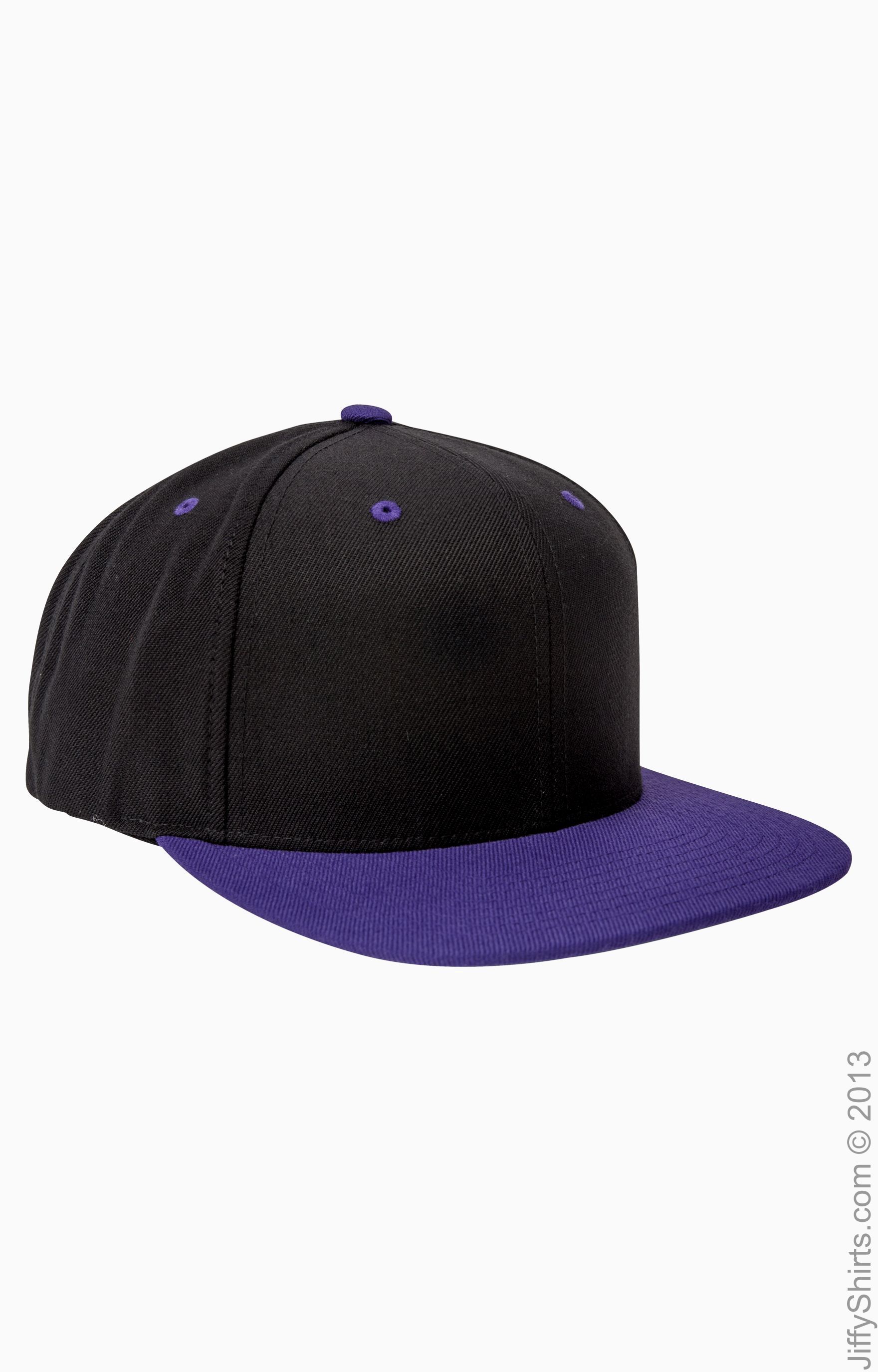 Yupoong 6089 Black / Purple