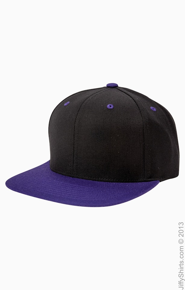 Yupoong 6089 Black / Purple