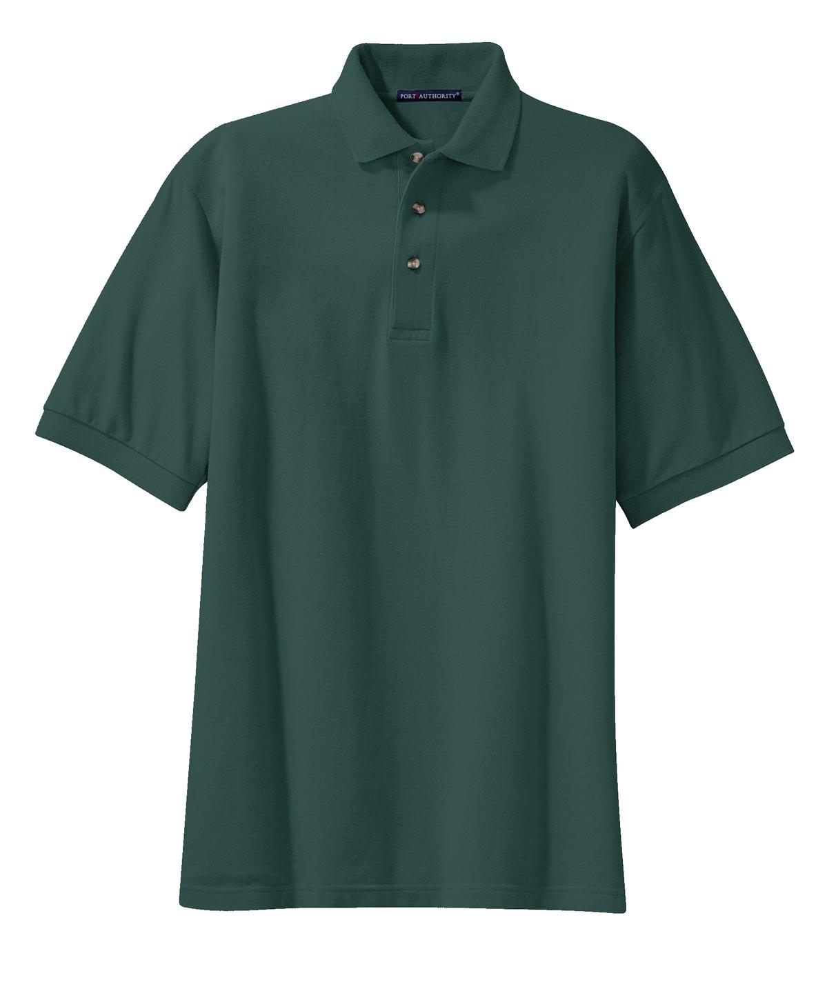 【国際ブランド】 Port Authority Green Dark K420 Polo Pique Cotton Heavyweight トップス