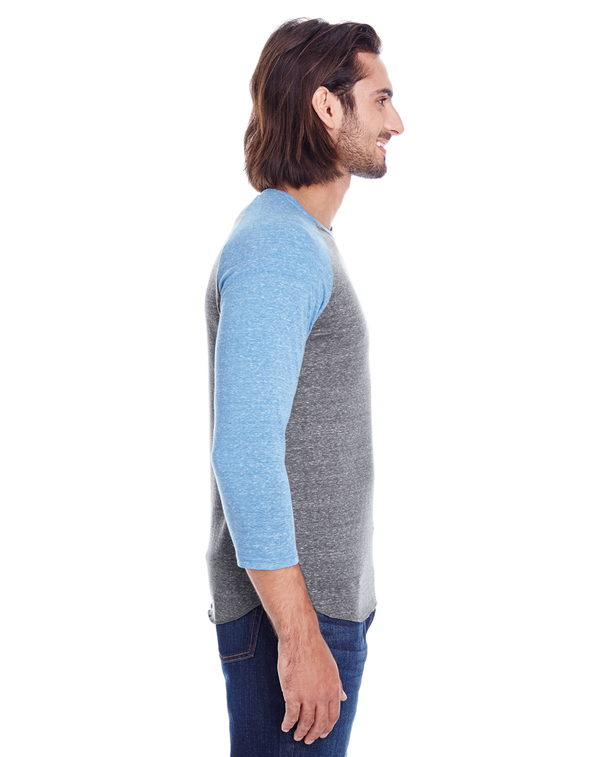 Threadfast Apparel 302G Gray / Royal Triblend
