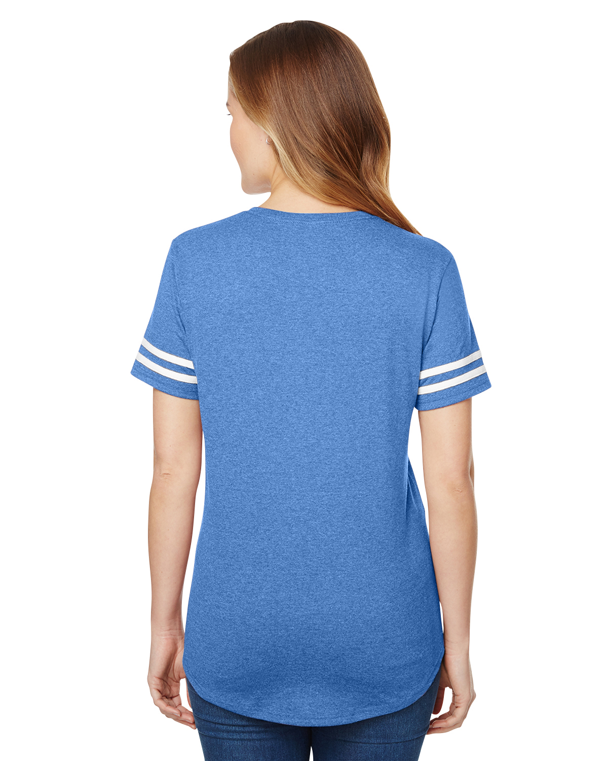 Gildan G500VTL Heather Royal / White