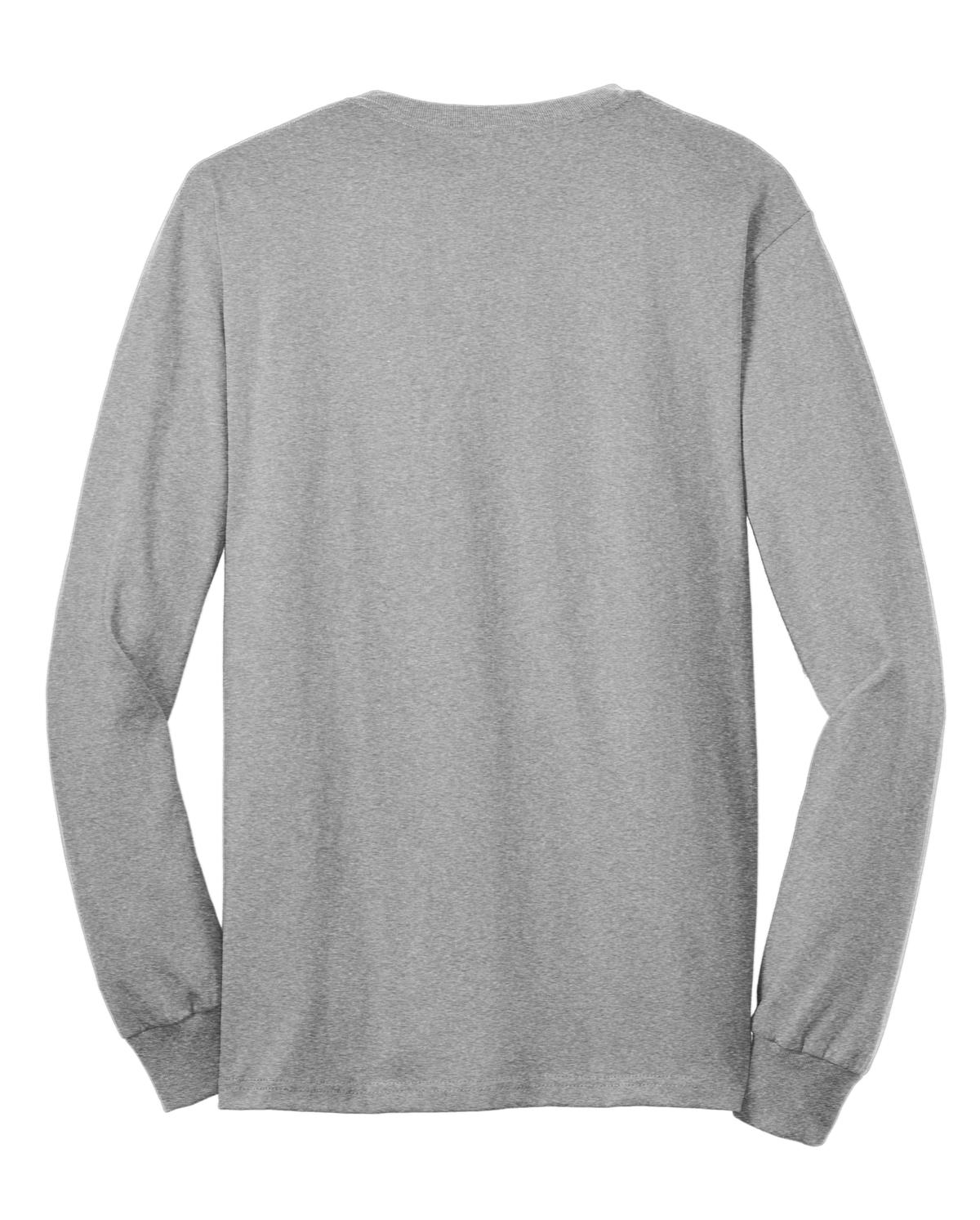 Port & Company USA100LS Athletic Heather