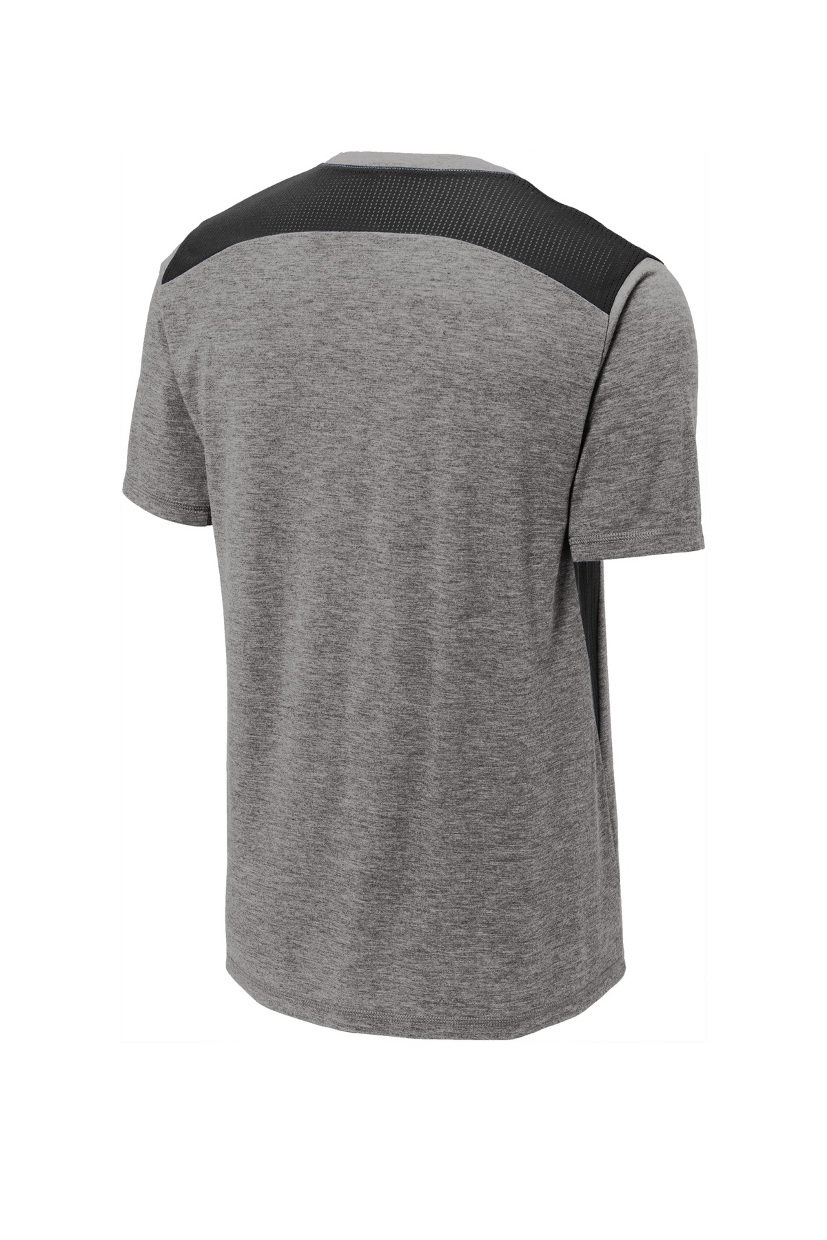 Sport-Tek ST410 Black / Dark Gray Heather