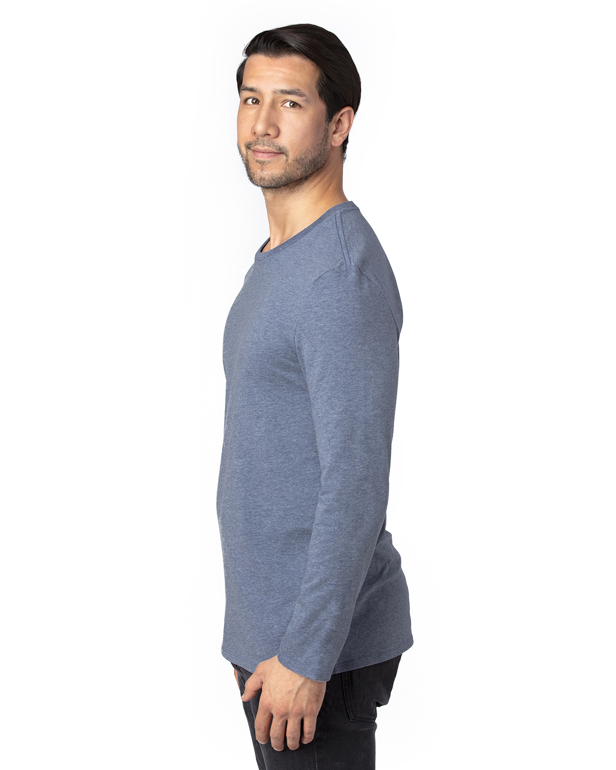 Threadfast Apparel 100LS Navy Heather