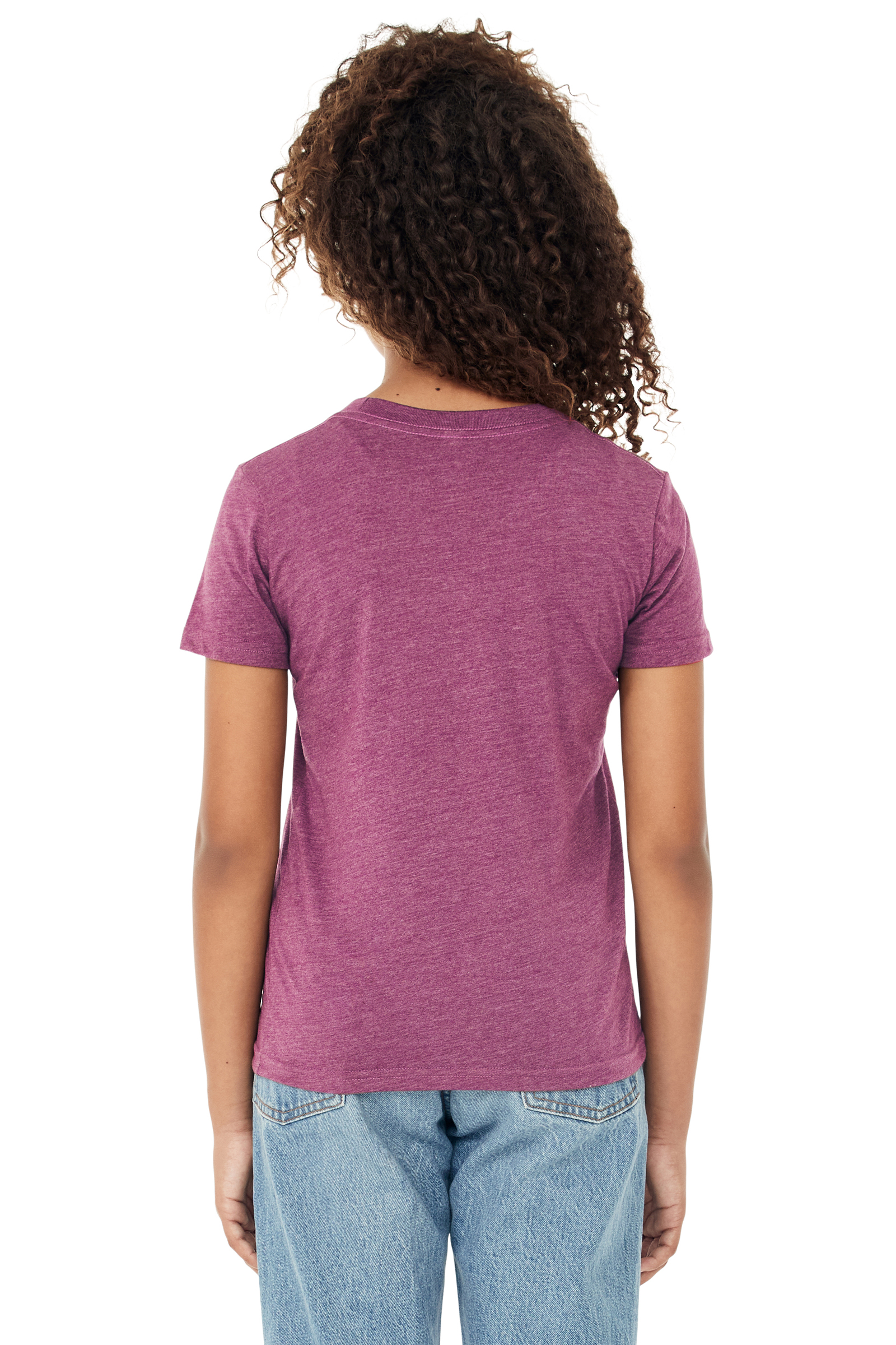 Bella + Canvas 3001YCVC Heather Magenta