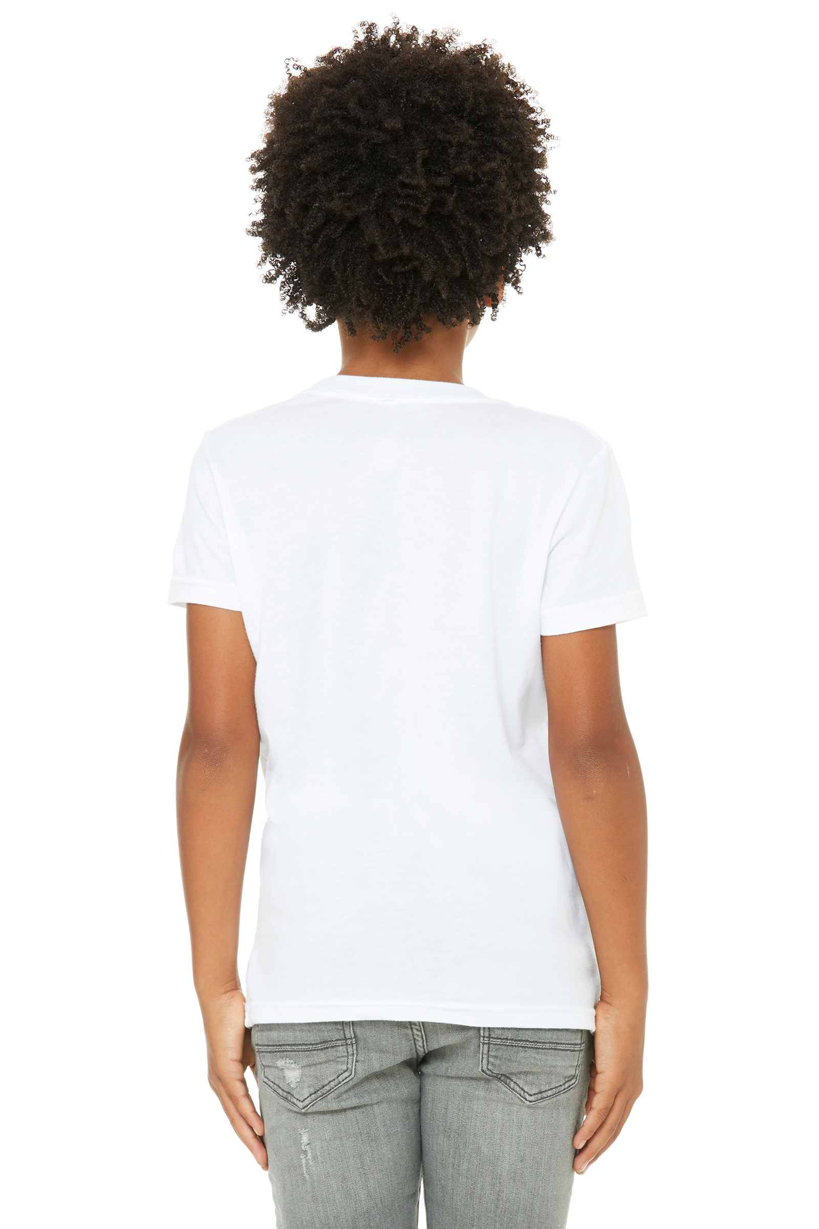 Bella + Canvas 3001YCVC Solid White Blend